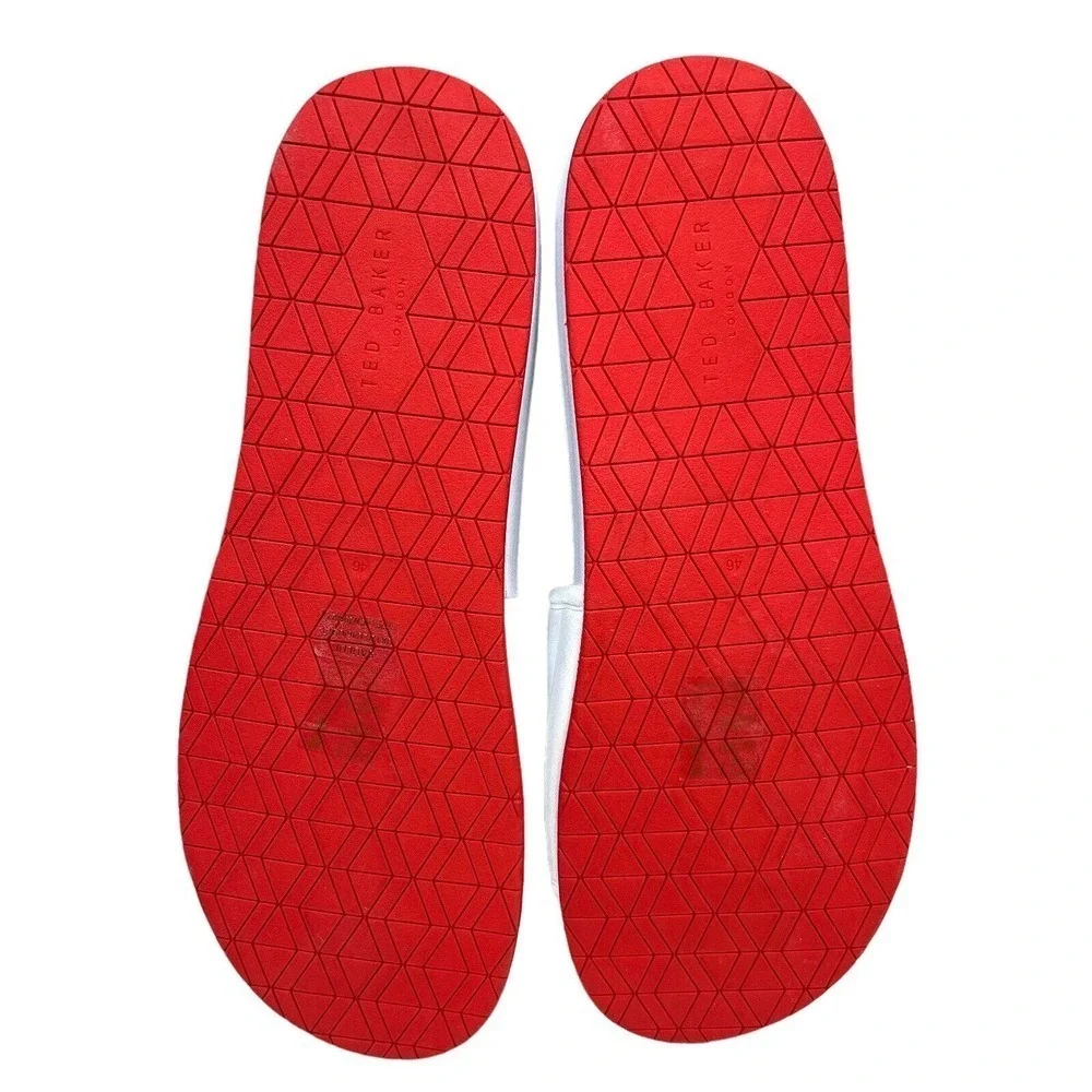 Ted Baker Sauldi 2 Slide Sandals Flamingo Print White Red Men Size‎ US13/EUR46